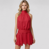 Dione | Robe Femme Mini Élégante en Chiffon