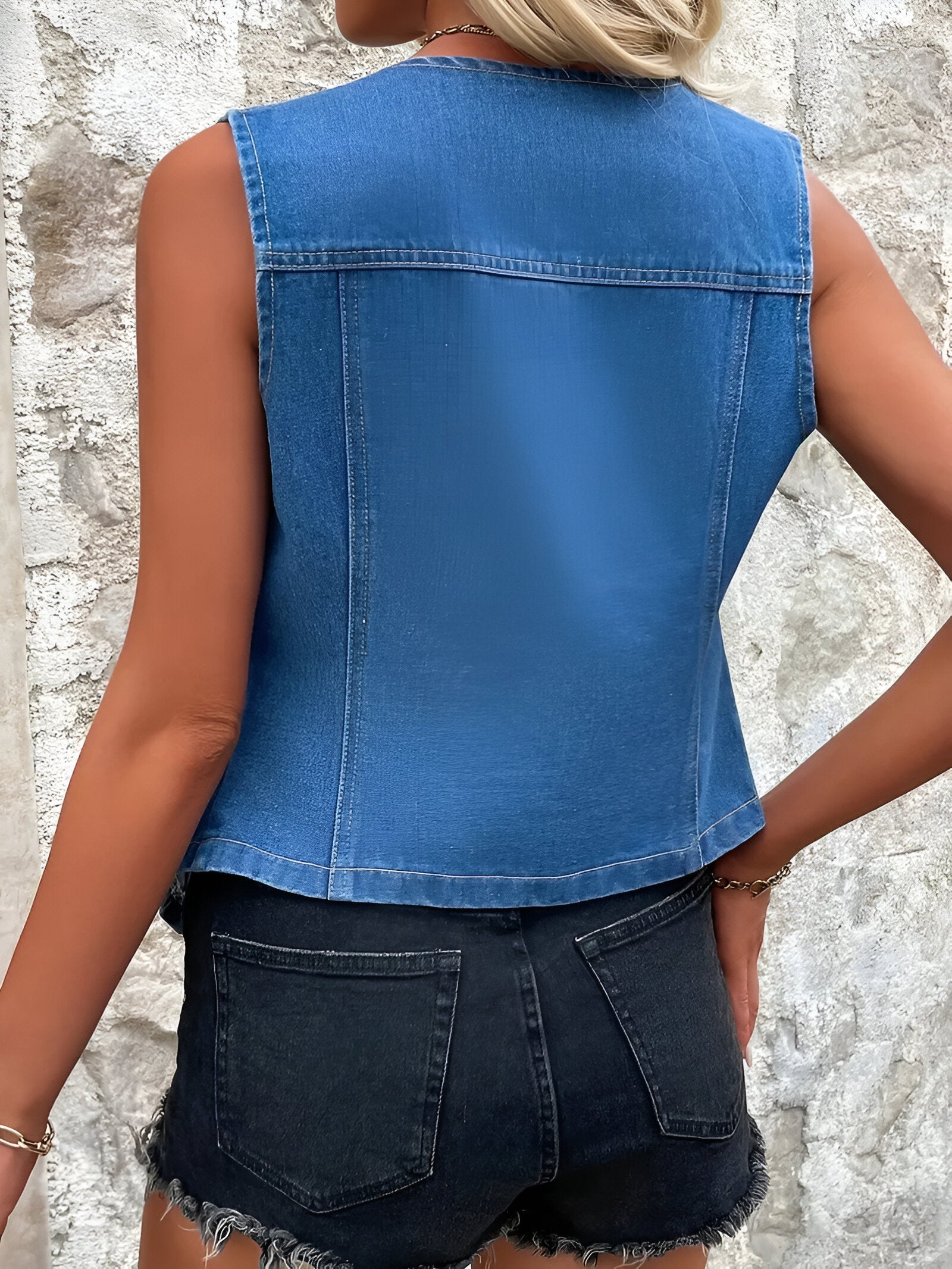 Gilet Élégant Sans Manches Femme 1