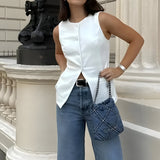 Gilets : Enara | Gilet Sans Manche Femme en Coton in van Seroa