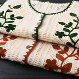 Pulls et gilets : Driana | Gilet Sans Manche Femme en Crochet Brodé Floral in van Seroa