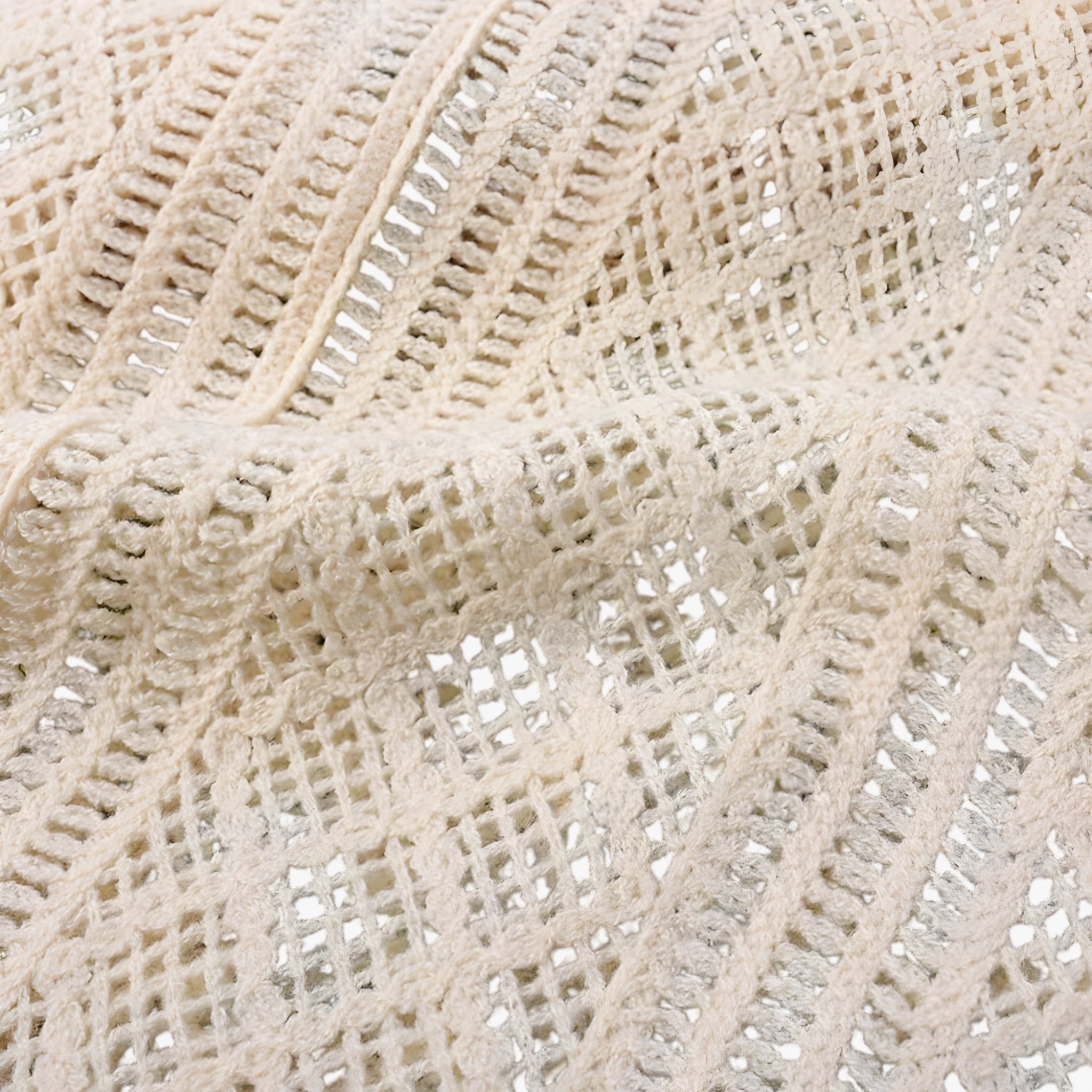 Pulls et gilets : Driana | Gilet Sans Manche Femme en Crochet Brodé Floral in van Seroa