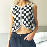 Pulls et gilets : Emia | Gilet Sans Manche Femme en Crochet in van Seroa