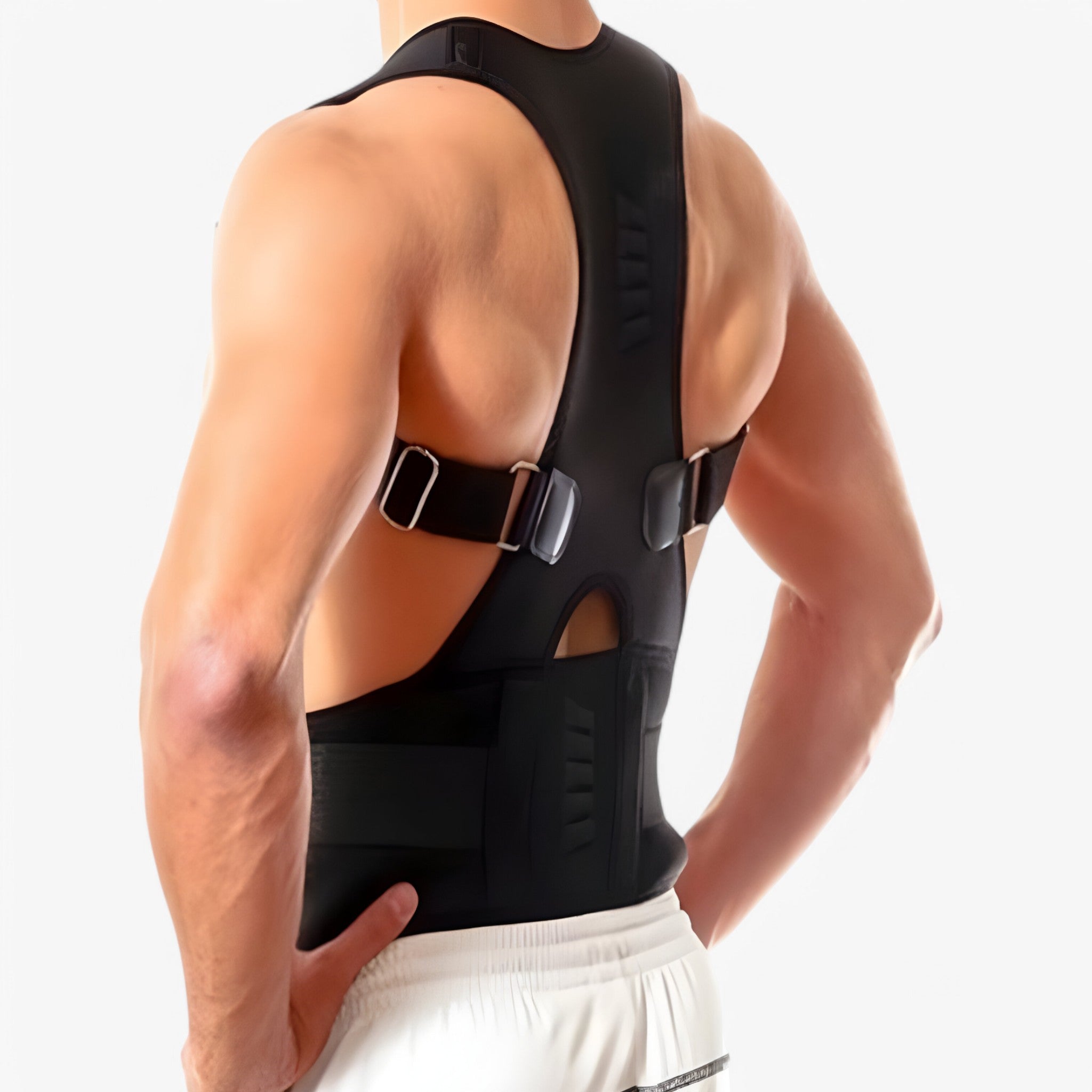 BeltGuard korektor postawy unisex, regulowany i oddychający, dla mężczyzn i kobiet