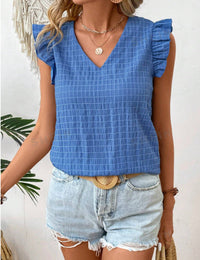 Haut Femme Col V Décontracté Casual Chic Confort Quotidien