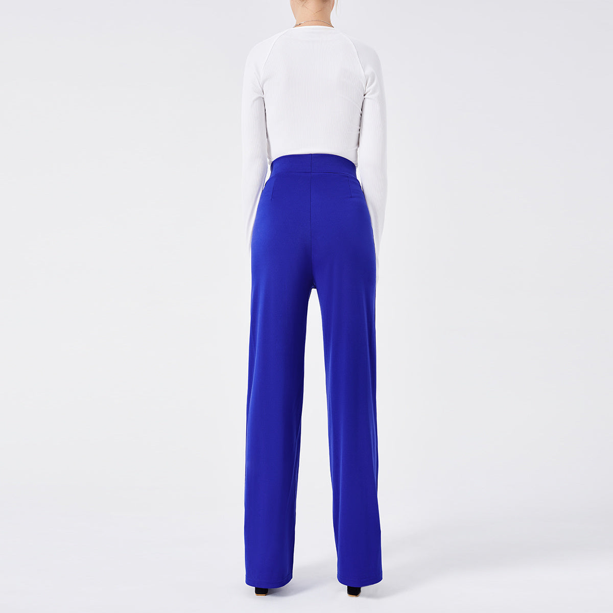 other : Isabel | Pantalon Fluide Femme en Polyester à Jambes Larges in van Seroa