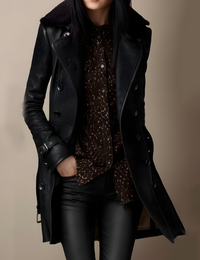Eleganter Damen Trenchcoat für den Winter Herbstkollektion