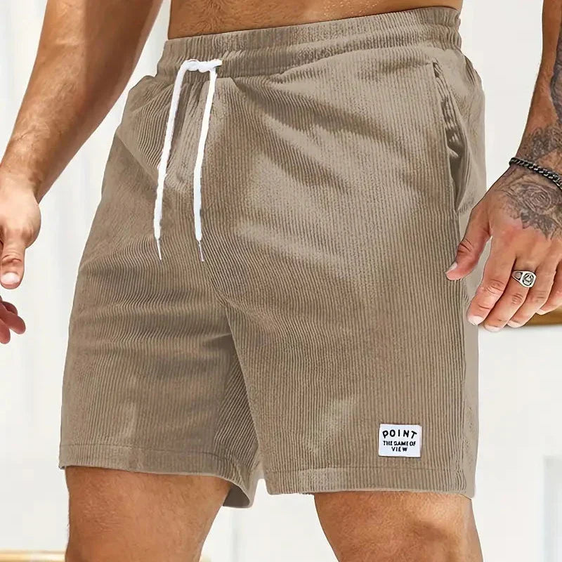 skirts : Luca – Short Décontracté en Velours Côtelé Léger avec Cordon de Serrage in van Seroa