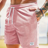 skirts : Luca – Short Décontracté en Velours Côtelé Léger avec Cordon de Serrage in Rose clair van Seroa