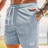 skirts : Luca – Short Décontracté en Velours Côtelé Léger avec Cordon de Serrage in Bleu clair van Seroa