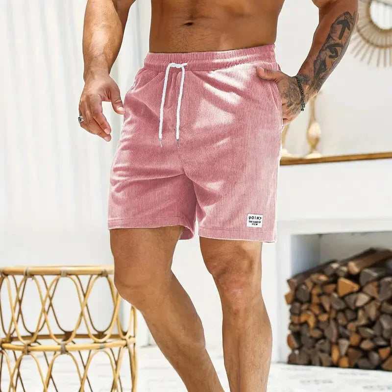 skirts : Luca – Short Décontracté en Velours Côtelé Léger avec Cordon de Serrage in van Seroa