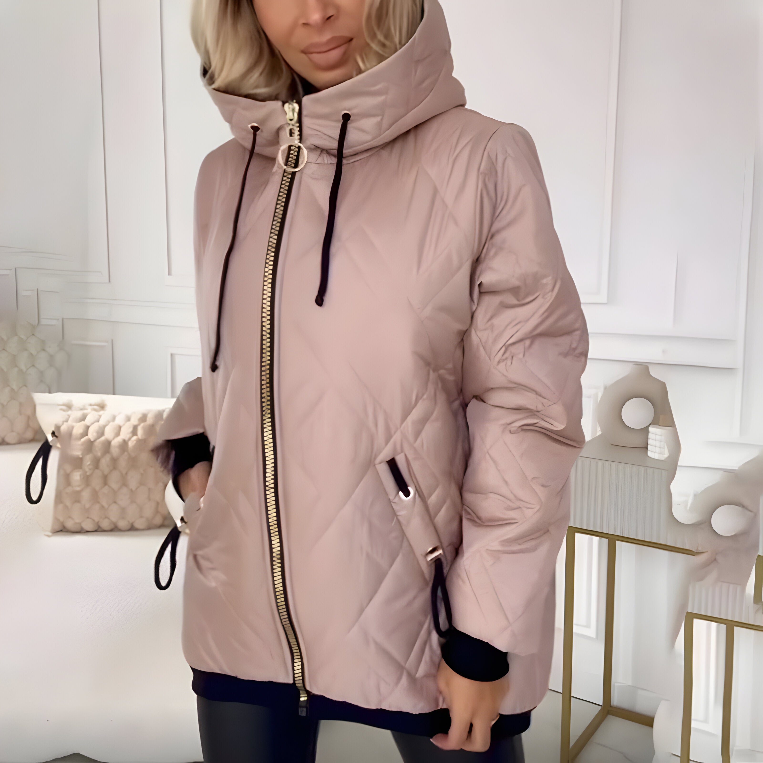 Elegancki casualowy płaszcz damski kolekcja jesienna