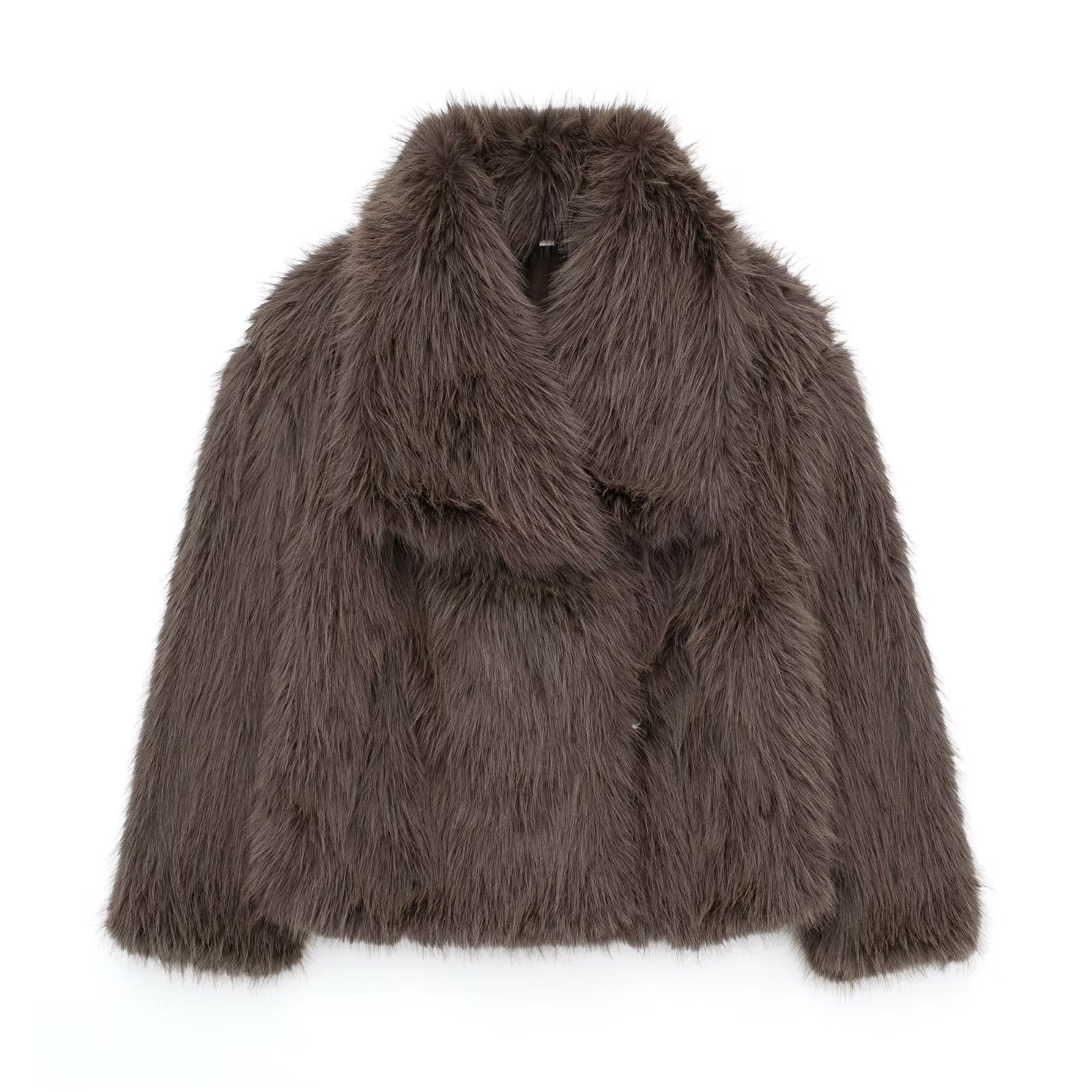 Manteau Femme Élégant en Fourrure Synthétique 4