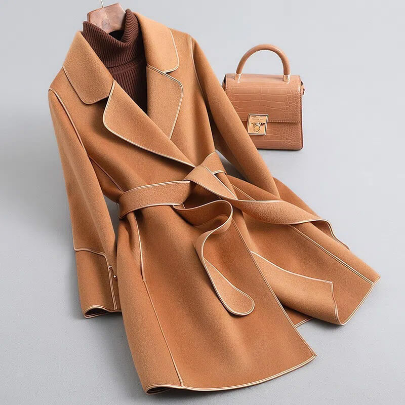 Manteau Femme Élégant en Laine 1
