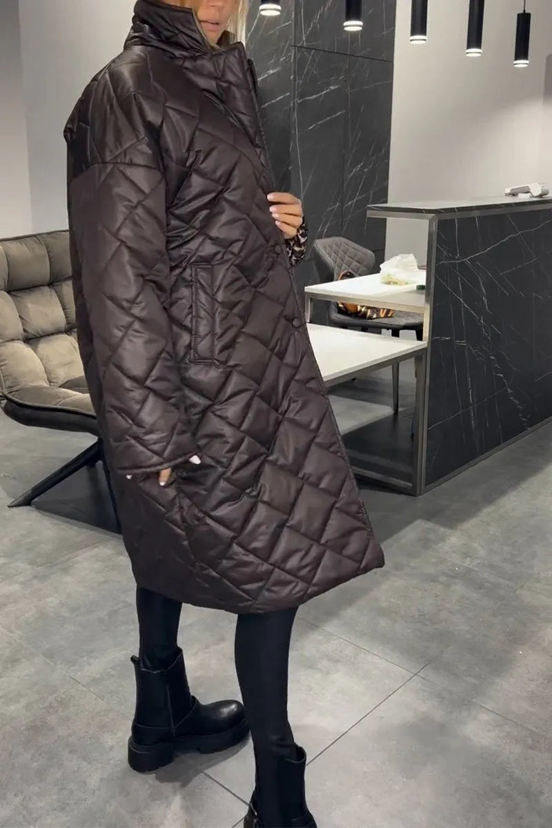 Manteau Femme Hiver Réversible Chic 3
