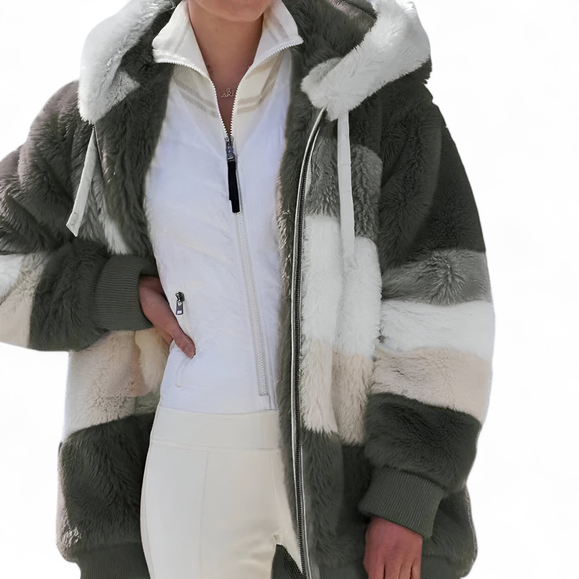Jasmine | Manteau Hiver Femme Cachemire à Capuche