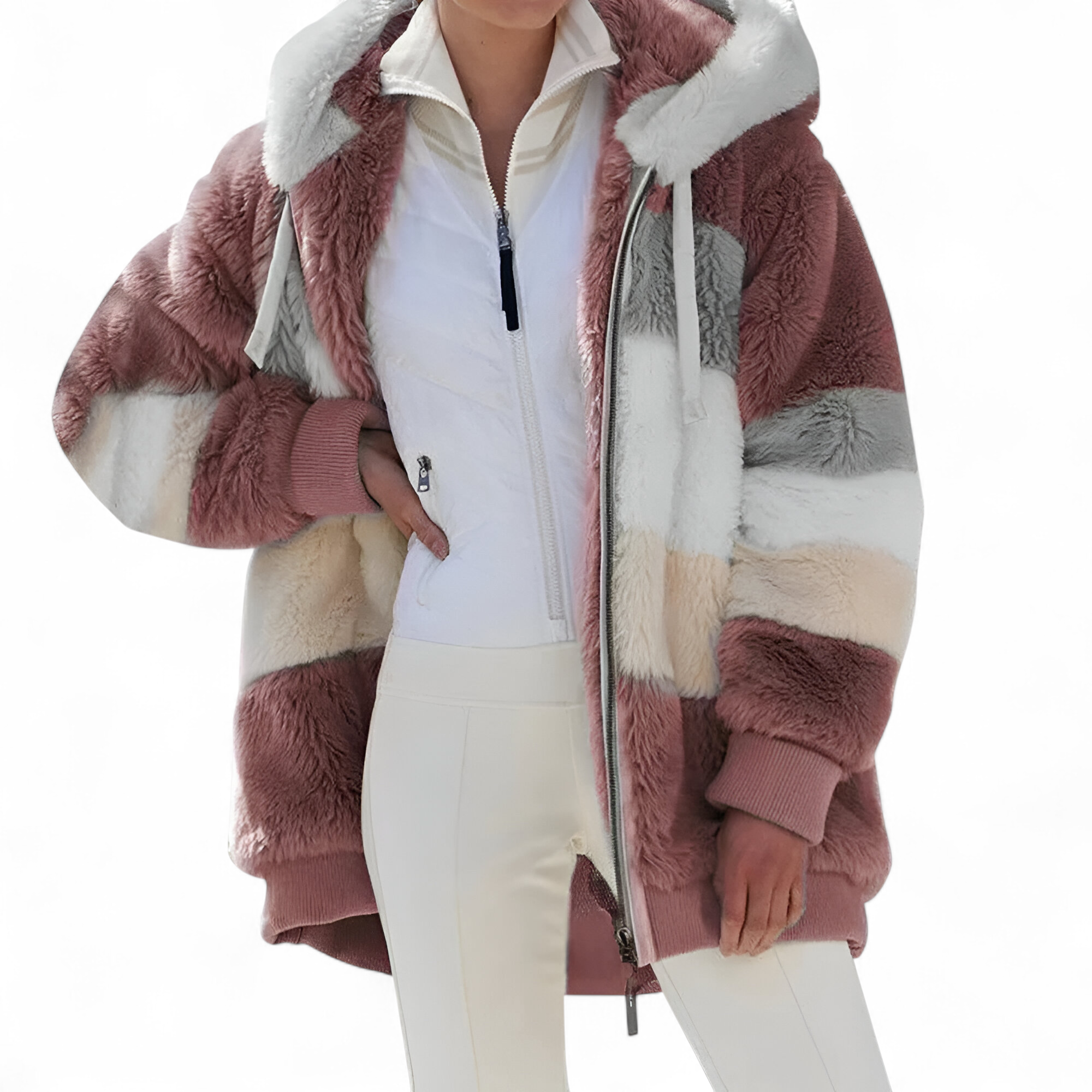 Jasmine | Manteau Hiver Femme Cachemire à Capuche
