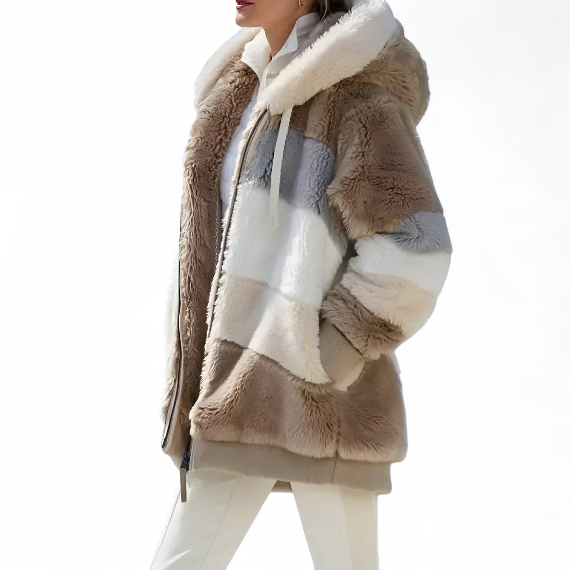 Jasmine | Manteau Hiver Femme Cachemire à Capuche