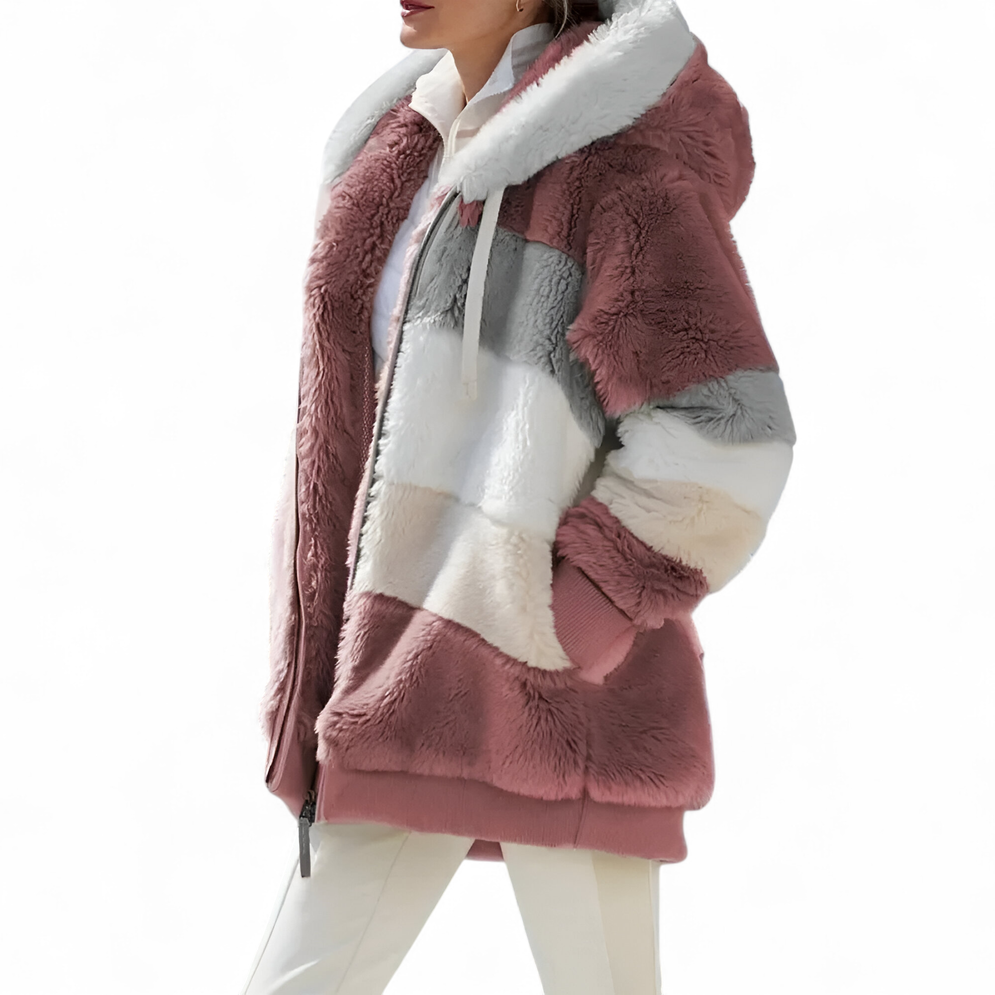 Jasmine | Manteau Hiver Femme Cachemire à Capuche