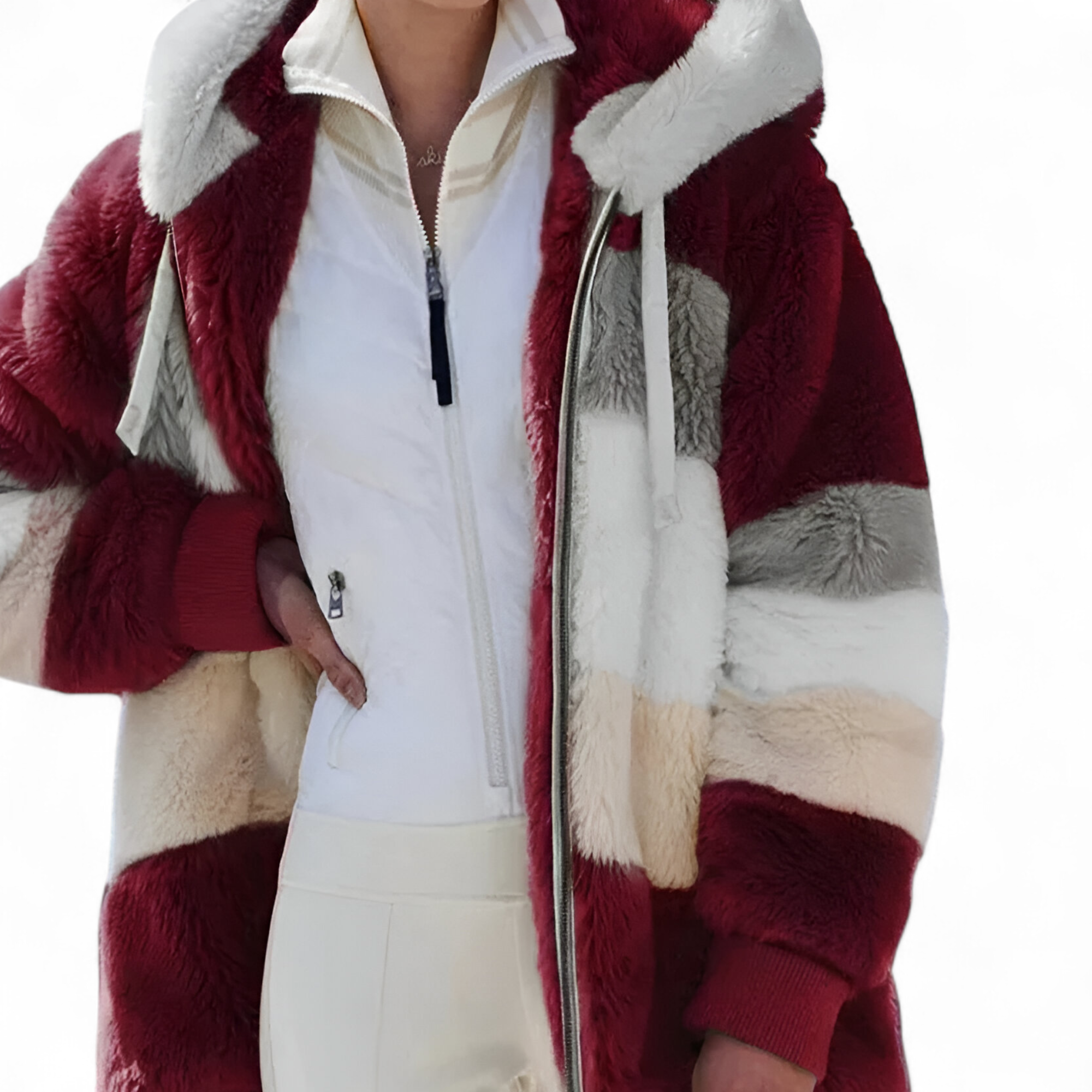 Jasmine | Manteau Hiver Femme Cachemire à Capuche