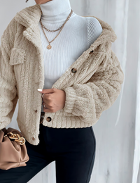 Damen Wintermantel Weich und Praktisch Bequeme Jacke