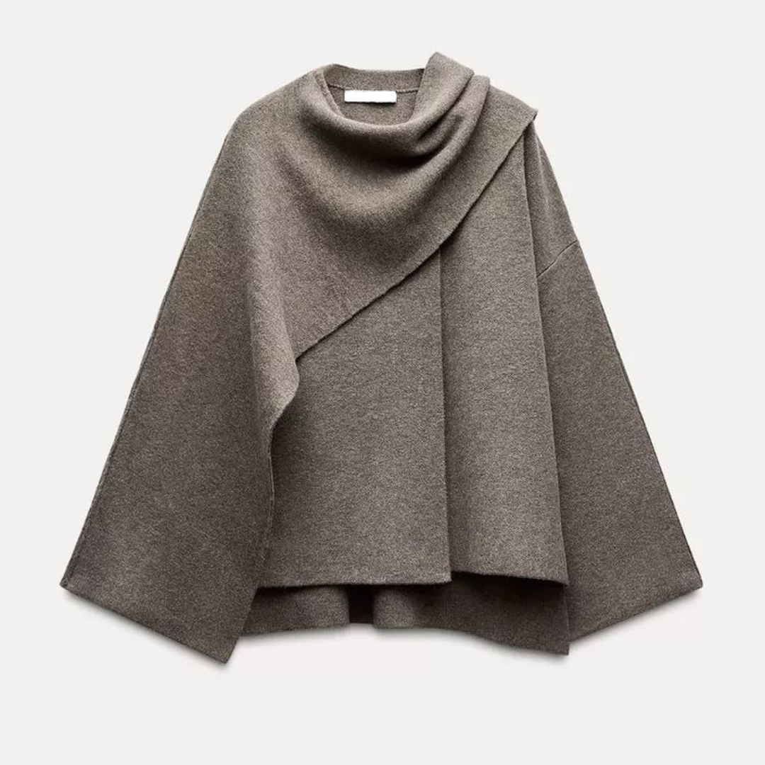 Manteau Hiver Femme Élégant Cape 0