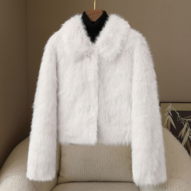 Manteau Hiver Femme Élégant Court 0