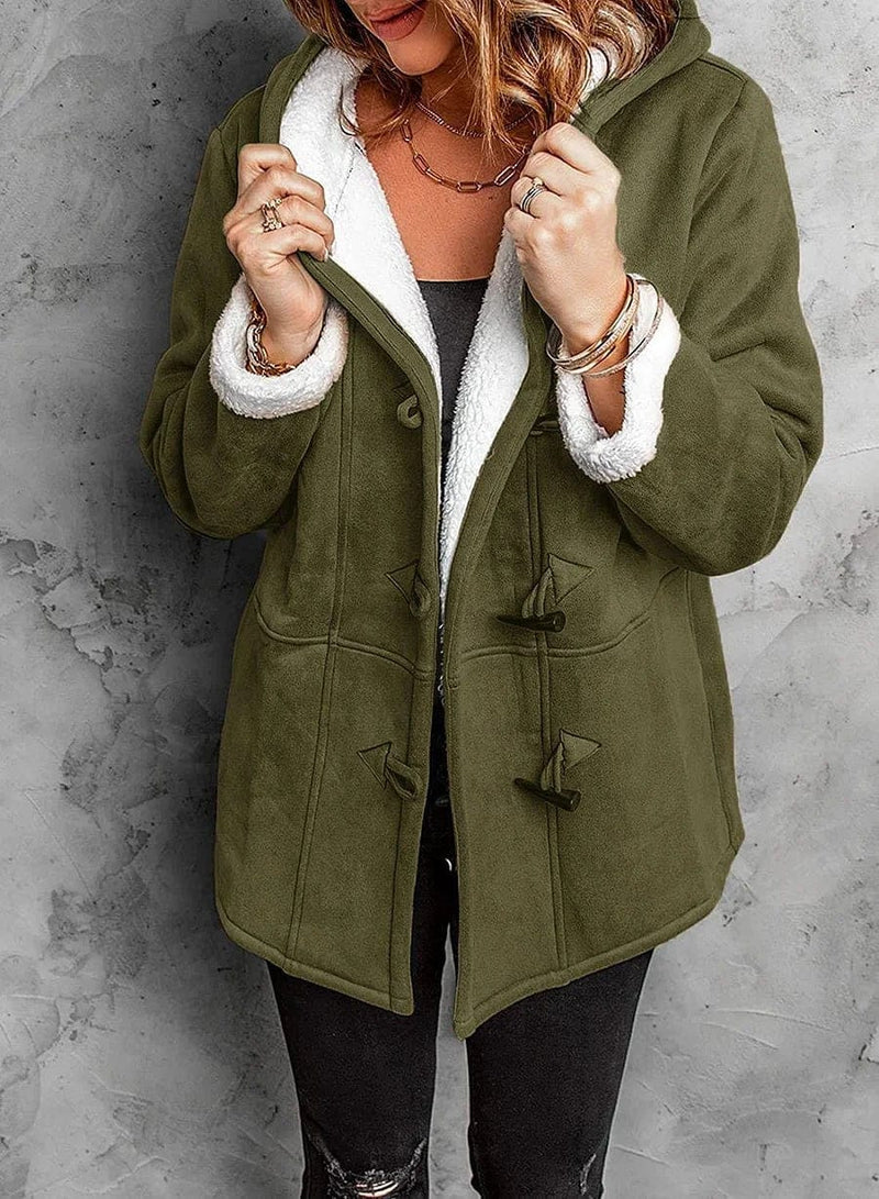 Manteau Hiver Femme Élégant Doublé Fourrure 10