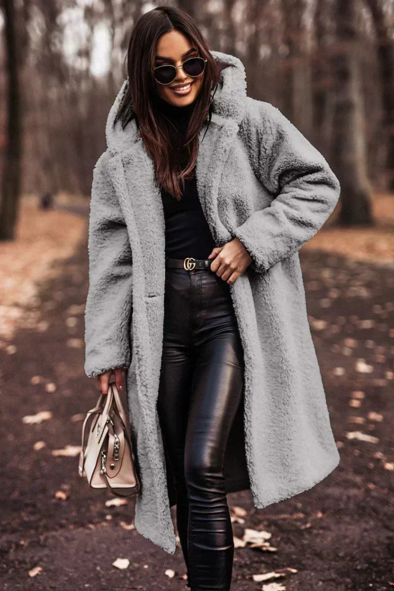 Manteau Hiver Femme Élégant Long Chic 7