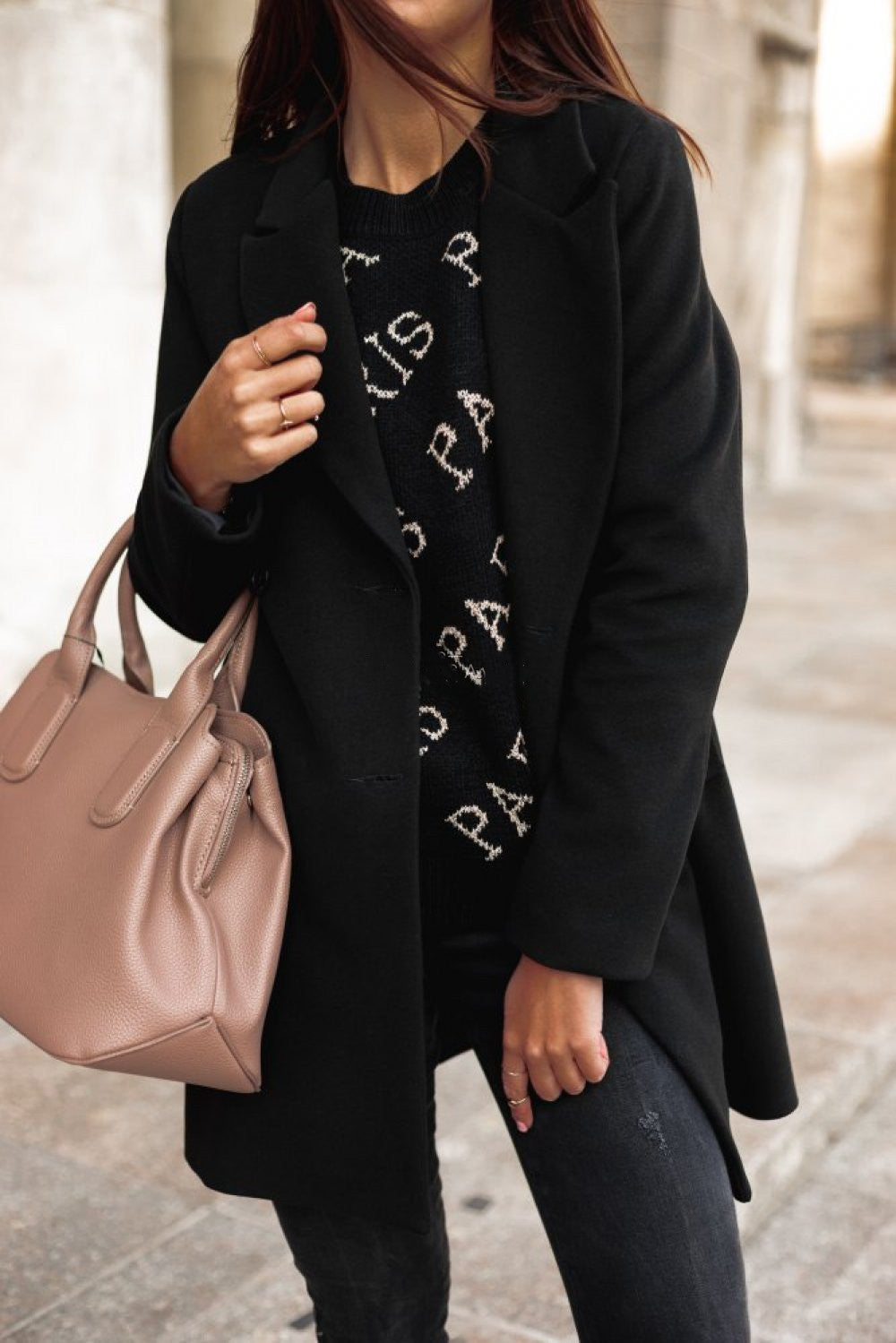 Manteau Hiver Femme Élégant à Revers 7
