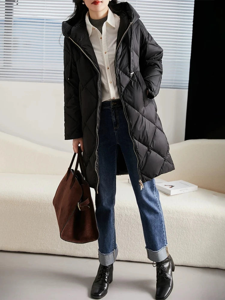 Manteau Hiver Femme Matelassé à Capuche 0