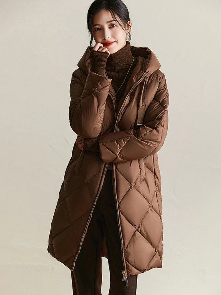 Manteau Hiver Femme Matelassé à Capuche 3