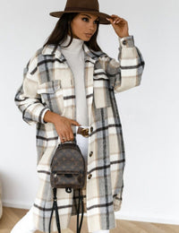Eleganter Damen Langmantel Winter Damenbekleidung