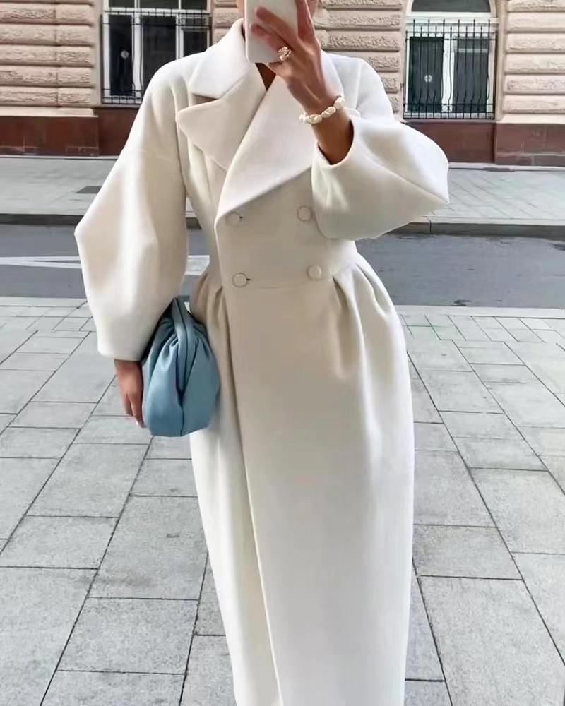 Manteau Long Femme Hiver Élégant et Pratique 0