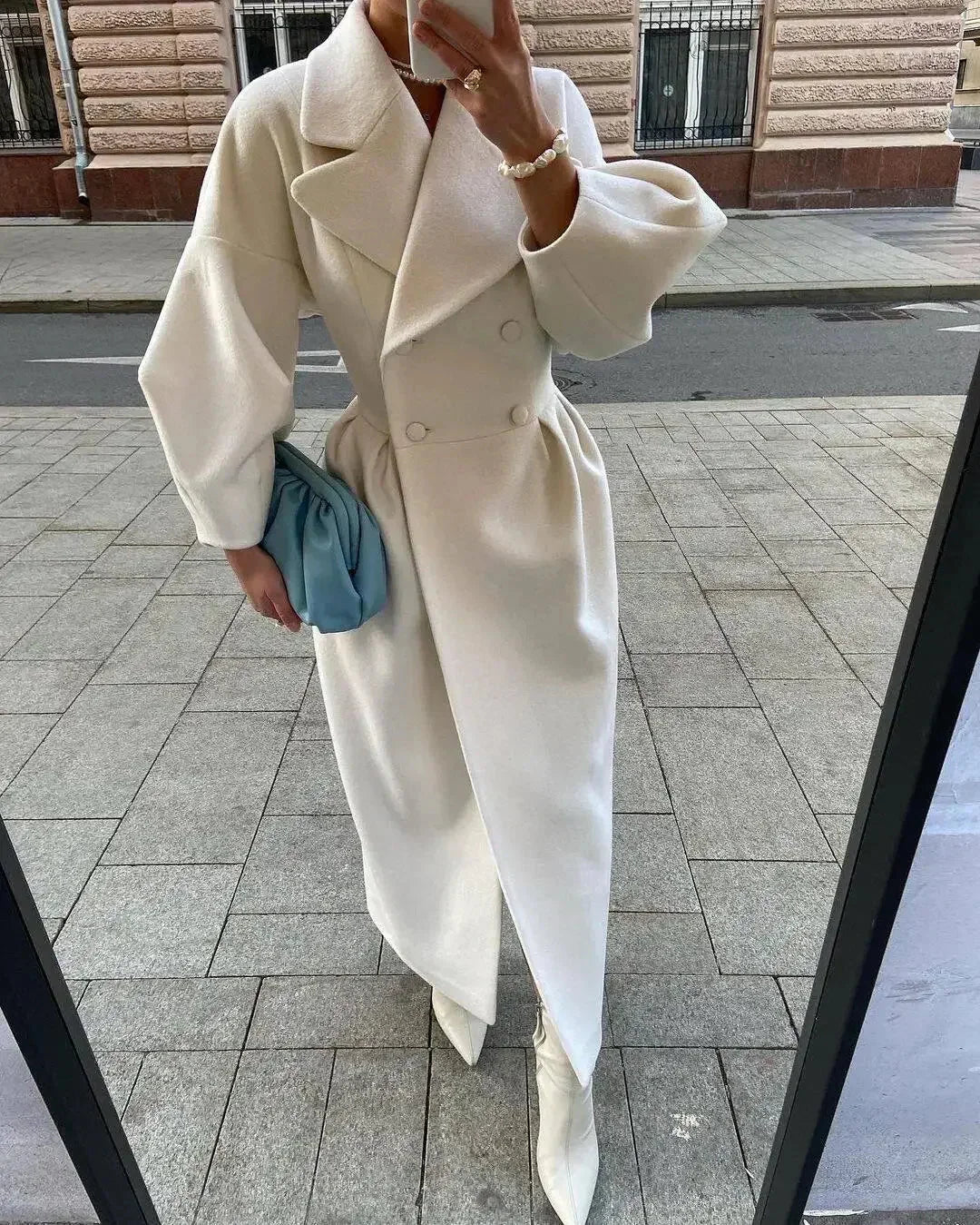 Manteau Long Femme Hiver Élégant et Pratique 1
