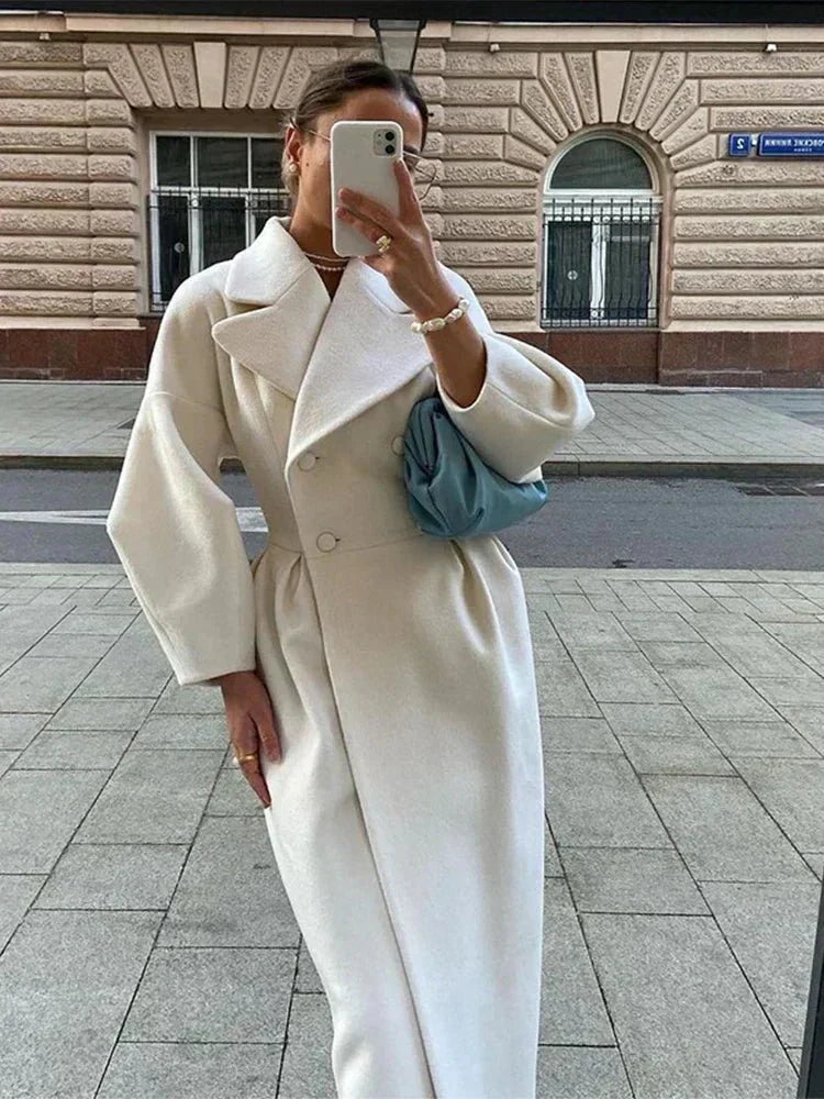 Manteau Long Femme Hiver Élégant et Pratique 4
