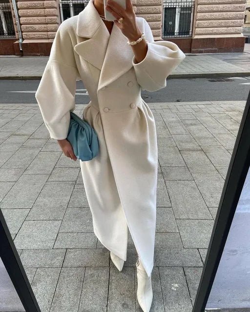 Manteau Long Femme Hiver Élégant et Pratique 5