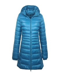 Damen Langmantel Winter mit Kapuze Herbstkollektion