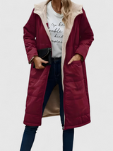 Leticia | Manteau Long Hiver Femme Élégant avec Capuche