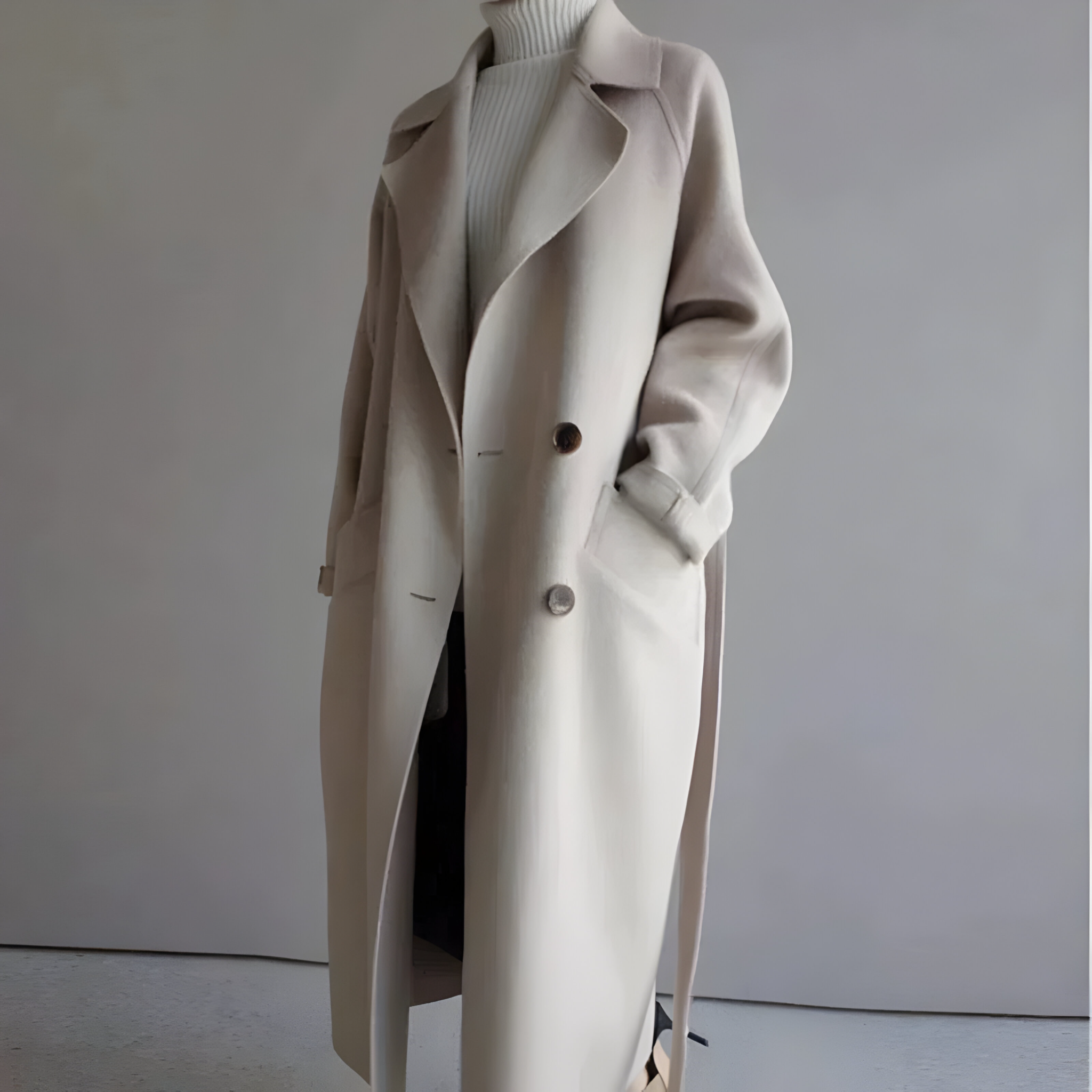 Vivian | Manteau Long Hiver Femme en Laine Élégant