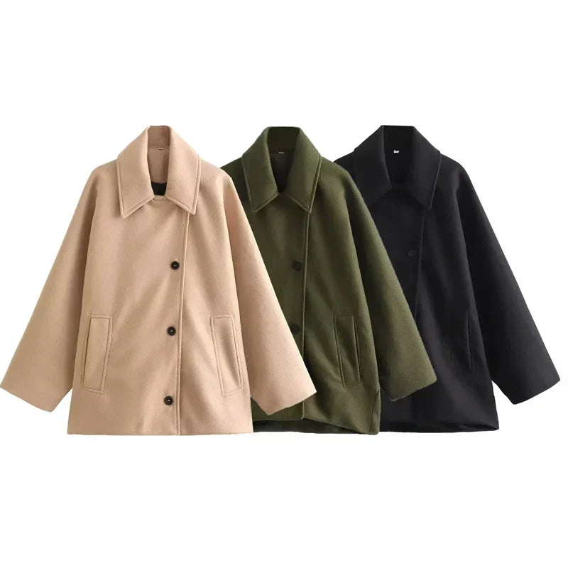 Manteau Long Surdimensionné Femme 2