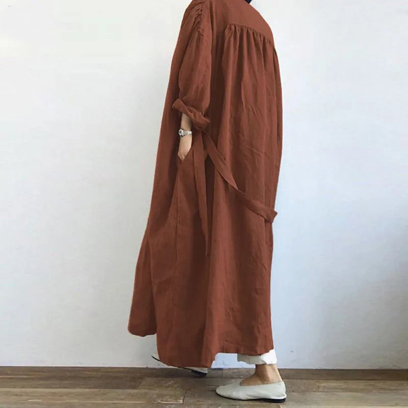 Manteau Trench Long Femme Élégant 1