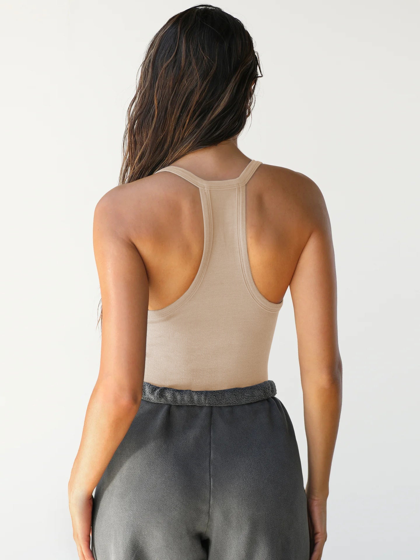 top blouses : Sofia - Débardeur Côtelé Sans Coutures avec Soutien Intégré in van Seroa