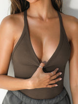 top blouses : Sofia - Débardeur Côtelé Sans Coutures avec Soutien Intégré in van Seroa