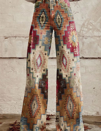 Vintage Boho Damenhose, weit und fließend – bequem & trendig