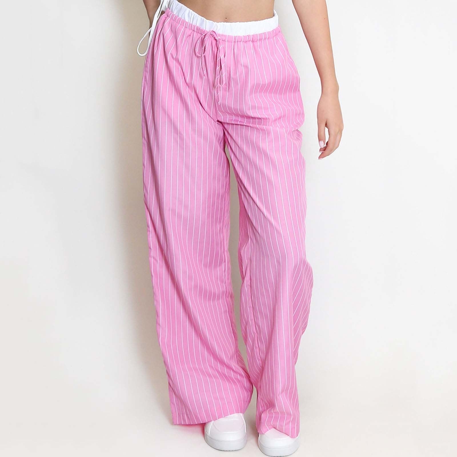 Pantalon Fluide Femme à Jambes Larges 0