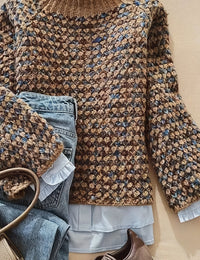 Rollkragenpullover für Damen Lässig Reguläre Passform