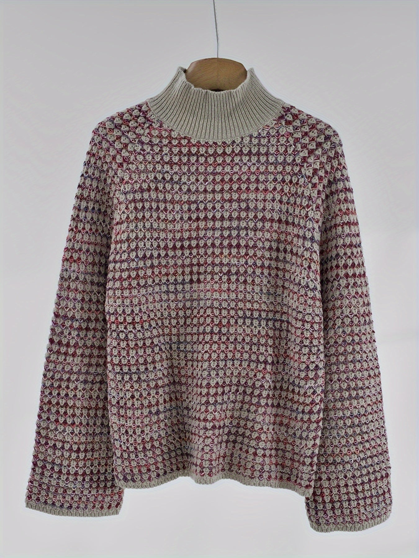 Pull Col Roulé Femme Élégant Décontracté 5