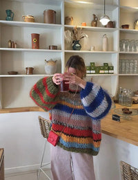 Pull Coloré pour Femme Autumn Collection Confort Quotidien