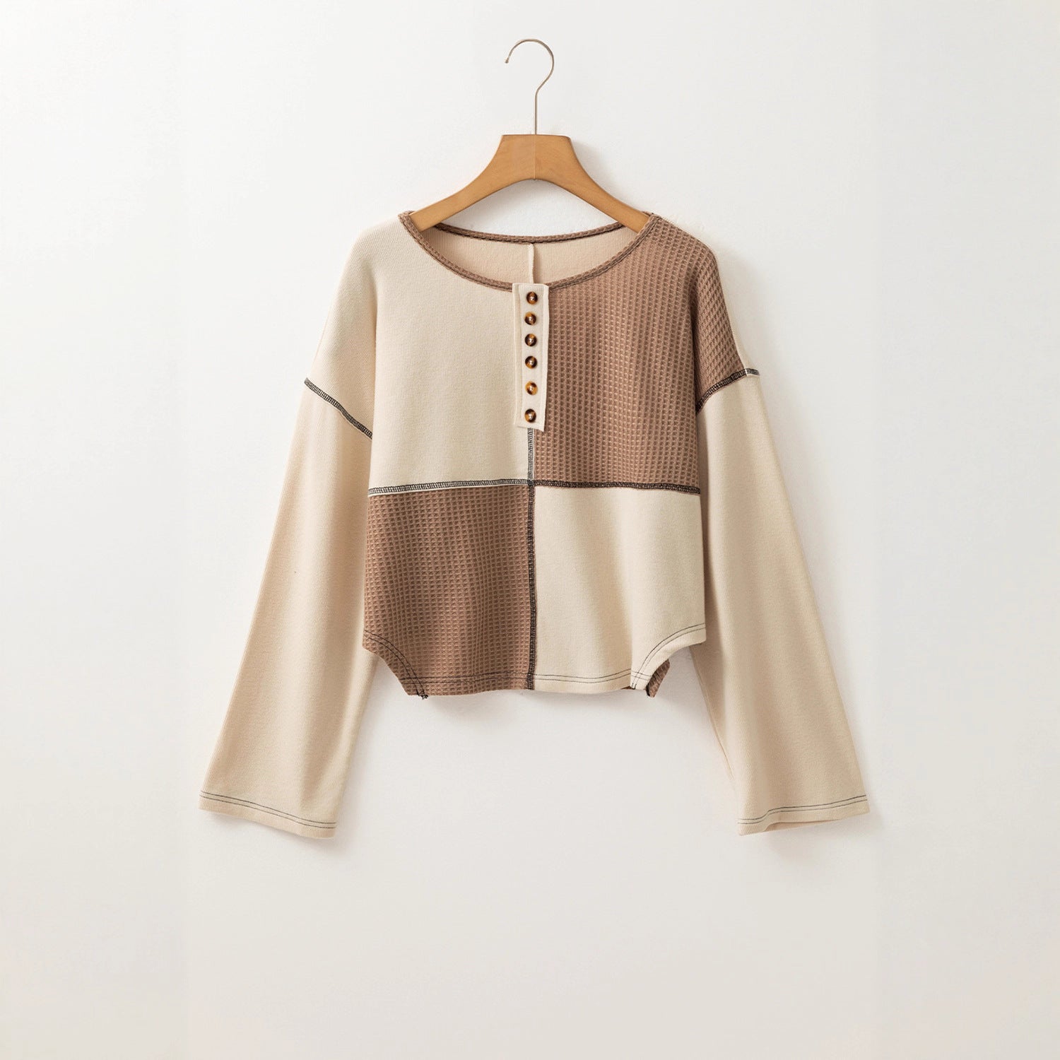 Pull Femme Ample Patchwork Confortable 2