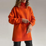 Pull Femme Chic à Col Montant Élégant 7